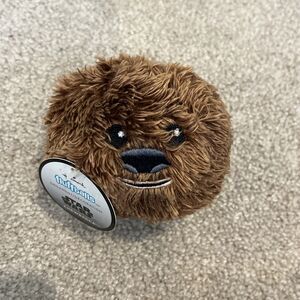 NWT Hallmark Star Wars Fluffballs Chewbacca Christmas‎ Ornament Decor Plush 2016